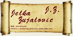 Jelka Zujalović vizit kartica